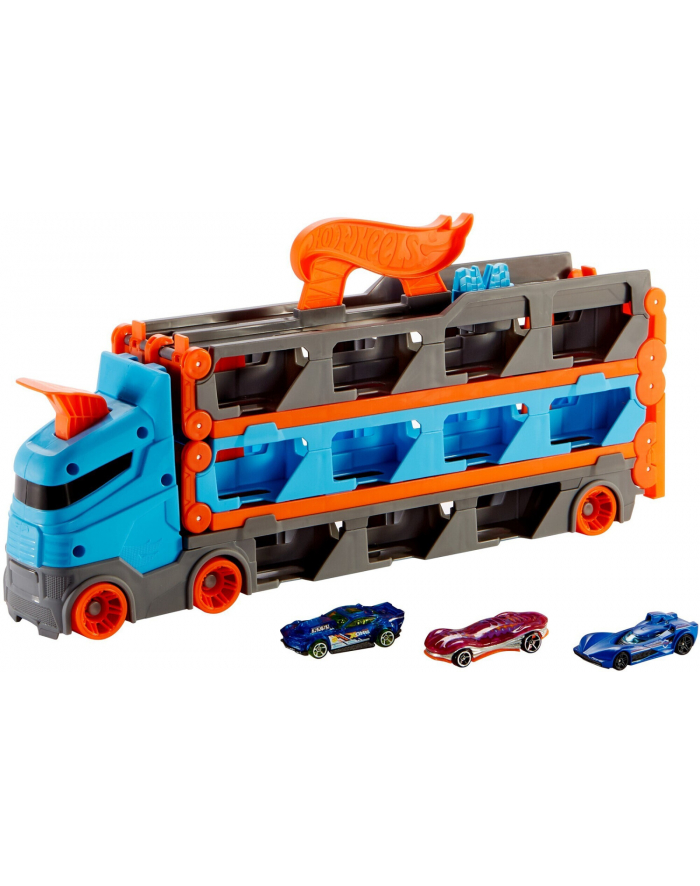 Hot Wheels CITY Wyścigowy transporter 2w1 GVG37 p2 MATTEL główny