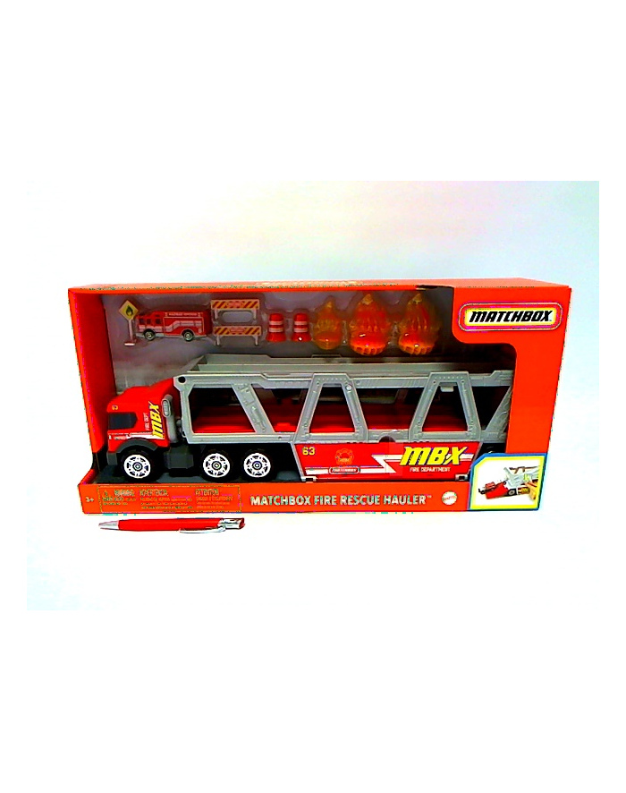 MATCHBOX Transporter Wóz strażacki GWM23 p2 MATTEL główny
