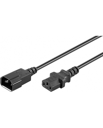 Wentronic NK 100 S-300 3m SCHWARZ Netzkabel AC Buchse > AC Stecker - H03VV-F3G 0 (95287)