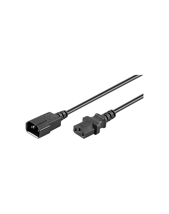 Wentronic NK 100 S-300 3m SCHWARZ Netzkabel AC Buchse > AC Stecker - H03VV-F3G 0 (95287) główny