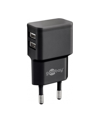 Goobay 2x USB 2,4A Czarny