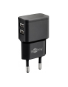 Goobay 2x USB 2,4A Czarny - nr 3
