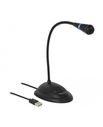 delock Mikrofon USB giętki z funkcją wyciszenia czarny nr 2
