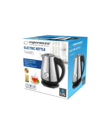 esperanza Czajnik elektryczny z termometrem Thames 1.7L Inox nr 2