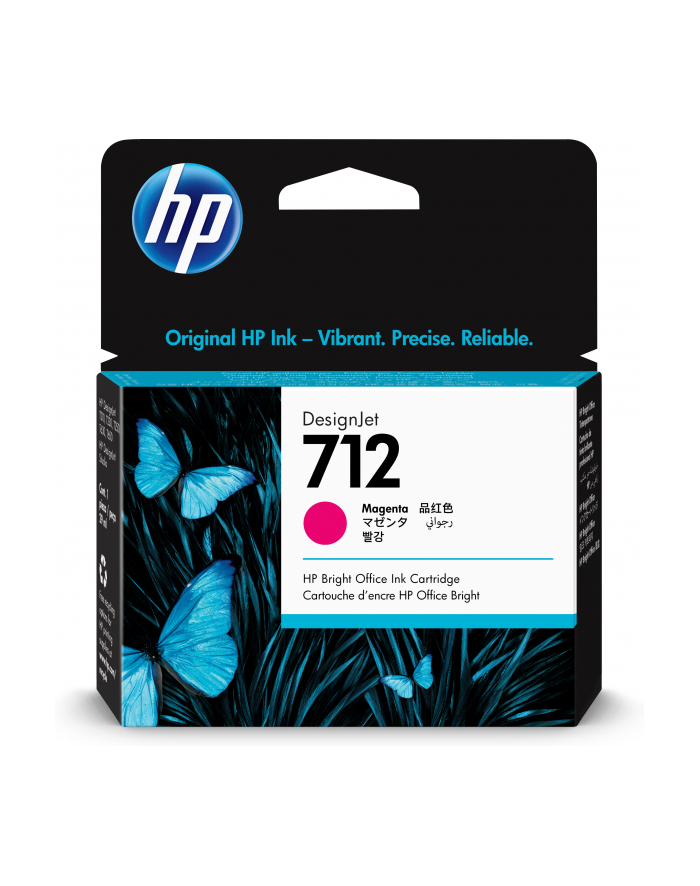 hp inc. Tusz 712 29ml  3ED68A purpurowy główny