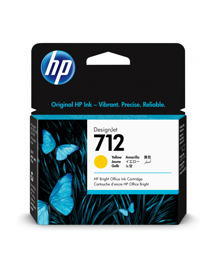 hp inc. Tusz 712 29ml  3ED69A żółty główny