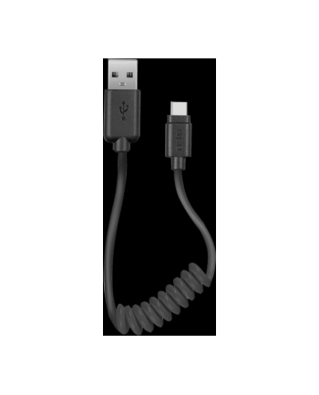 SBS Kabel Usb Type C 0,5M Spiralny Czarny