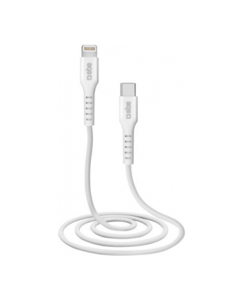 SBS kabel USB TYP C - LIGHTNING 1m Biały (TECABLELIGTC1W)