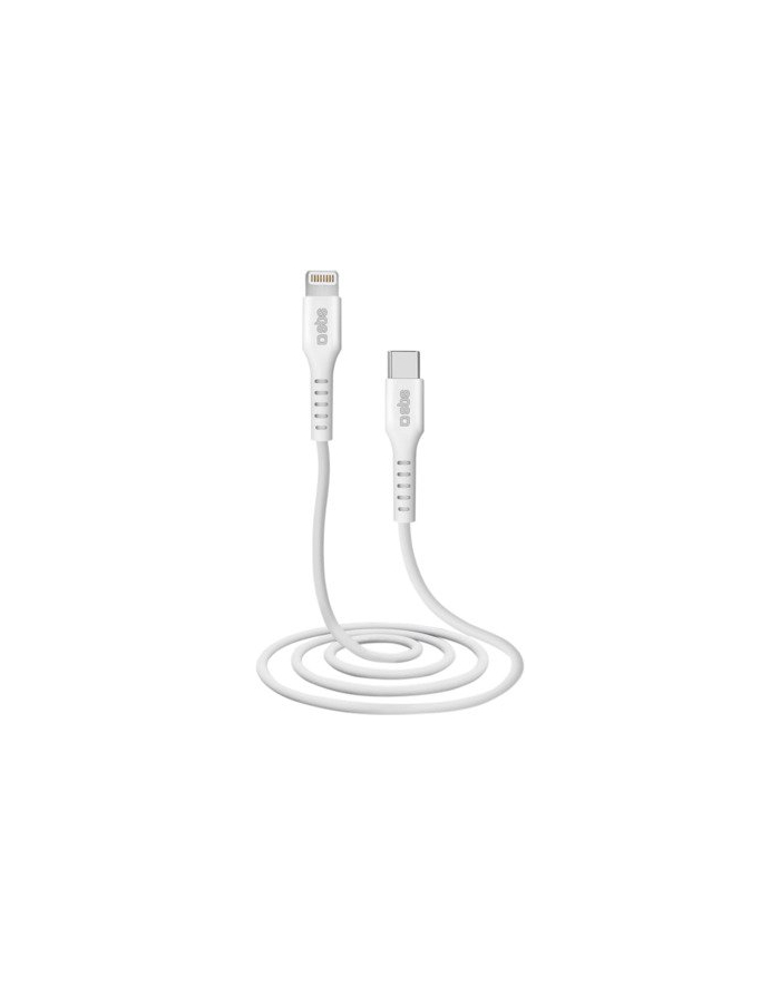 SBS kabel USB TYP C - LIGHTNING 1m Biały (TECABLELIGTC1W) główny