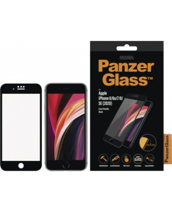 PanzerGlass szkło ochronne Edge-to-Edge do Apple iPhone 6 / 6s / 7 / 8 / SE 2020 Czarny