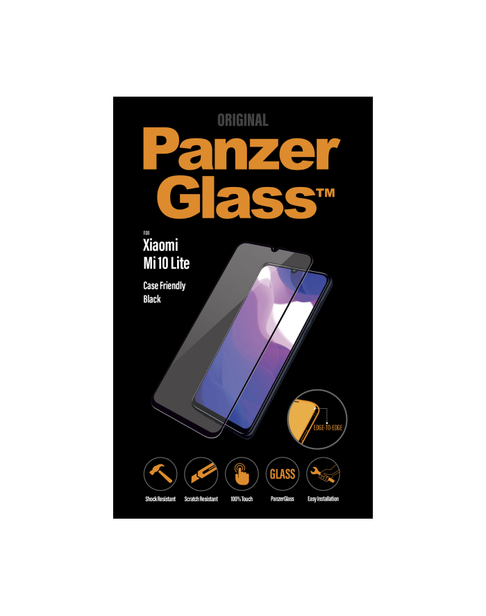 PanzerGlass Edge to Edge na Xiaomi Mi 10 lite (8026) Czarny główny