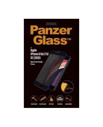 PanzerGlass Edge to Edge Privacy na Apple iPhone 6/6s/7/8/SE (2020) (P2679) Czarne nr 1