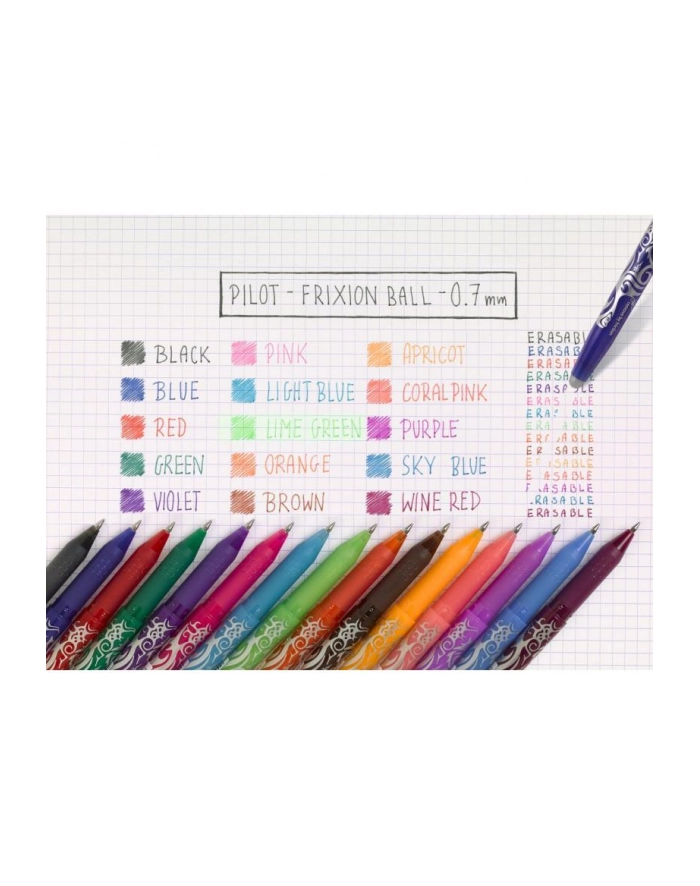 pilot wpc Pióro kulkowe Pilot Frixion 0.7mm BL-FR7 niebieskie p12/36, cena za 1szt. główny