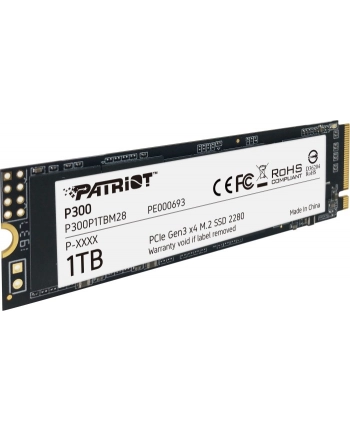 patriot Dysk SSD P300 1TB M.2 PCIe Gen 3 x4 2100/1650 nr 1
