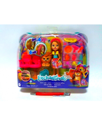 ENCHANTIMALS Lalka Zestaw Salon fryzur GTM29 GJX35 MATTEL