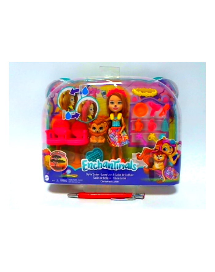 ENCHANTIMALS Lalka Zestaw Salon fryzur GTM29 GJX35 MATTEL główny