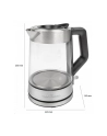 ProfiCook glass kettle PC-WKS 1190 G (inox / black, 1.7 liters) - nr 8