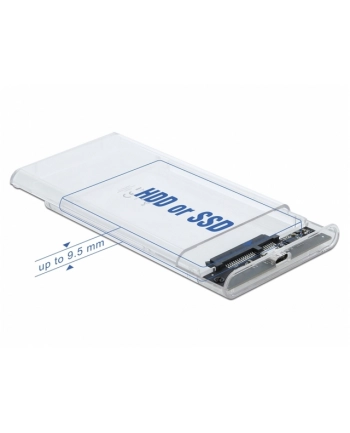 DeLOCK external enclosure for 2.5 ''SATA HDD / SSD with SuperSpeed USB 10 Gbps (USB 3.1 Gen 2), drive enclosure nr 2