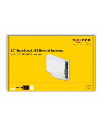 DeLOCK external enclosure for 3.5 ''SATA HDD with USB Type-C socket, drive housing nr 1