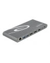 DeLOCK 87772 notebook dock/port replicator Wired Thunderbolt 3 Grey, Docking station - nr 13