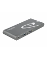 DeLOCK 87772 notebook dock/port replicator Wired Thunderbolt 3 Grey, Docking station - nr 18