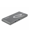 DeLOCK 87772 notebook dock/port replicator Wired Thunderbolt 3 Grey, Docking station - nr 1