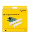 DeLOCK PCIe card> 1x internal USB 3.2 Gen 2 Key A 20 pin, interface card - nr 16