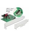 DeLOCK PCIe card> 1x internal USB 3.2 Gen 2 Key A 20 pin, interface card - nr 5