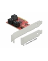 DeLOCK PCIe 6P SATA PCIe x4 card - LP, controller - nr 10
