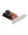DeLOCK PCIe 6P SATA PCIe x4 card - LP, controller - nr 12