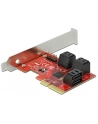 DeLOCK PCIe 6P SATA PCIe x4 card - LP, controller - nr 4