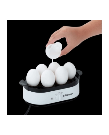 Cloer egg cooker 6081 (white, with stainless steel heating plate for 6 eggs) nr 2