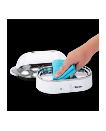 Cloer egg cooker 6081 (white, with stainless steel heating plate for 6 eggs) nr 1