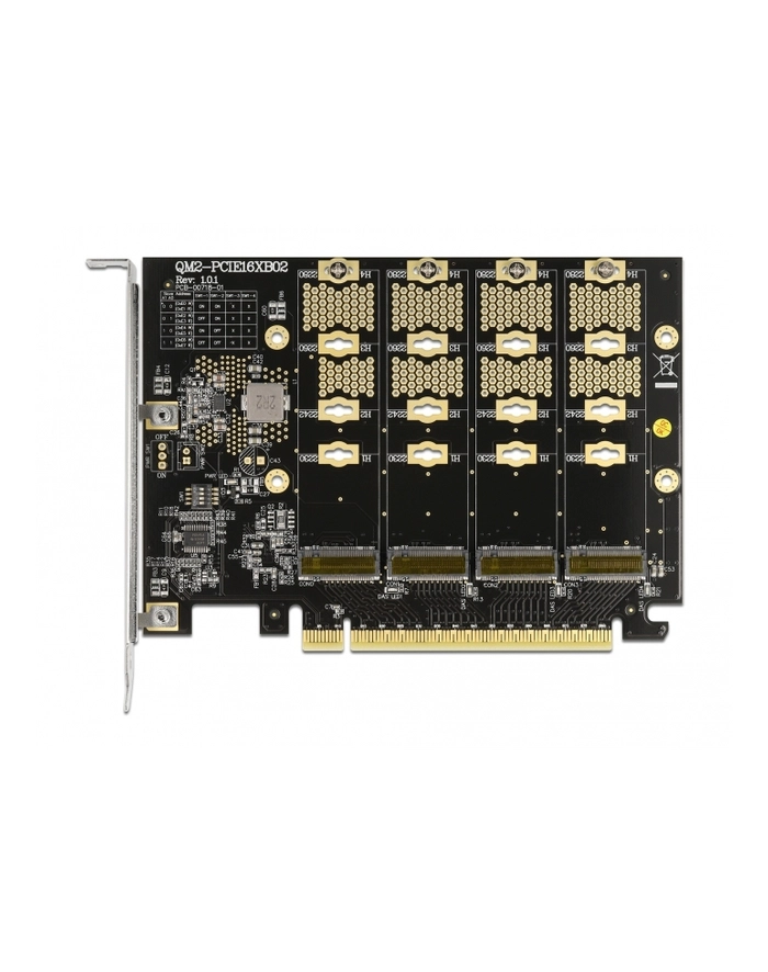 DeLOCK PCIe 16x card> 4x internal NVMe M.2, controller główny