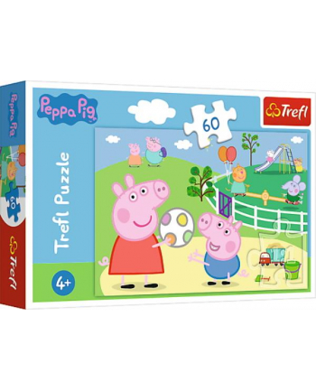 Puzzle 60el Zabawy w gronie przyjaciół Świnka Peppa. Peppa Pig 17356 Trefl