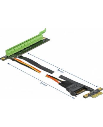 DeLOCK Riser Card PCIe x1> x16 with flexible cable 30cm