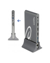DeLOCK 87772 notebook dock/port replicator Wired Thunderbolt 3 Grey, Docking station - nr 1