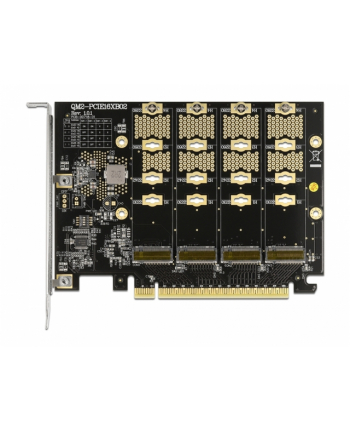 DeLOCK PCIe 16x card> 4x internal NVMe M.2, controller