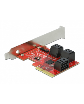 DeLOCK PCIe 6P SATA PCIe x4 card - LP, controller