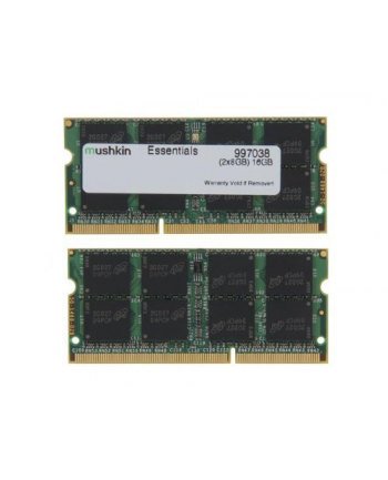 Mushkin Essentials SO-DIMM Kit 16GB, DDR3L-1600, CL11-11-11-28 (997038)