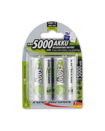 Ansmann 5000mAh NiMh - 4x akumulatorki D nr 1