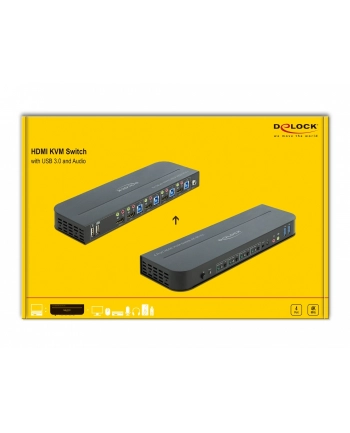 DeLOCK HDMI KVM Switch 4K 60 Hz with USB 3.0 and audio, KVM switch nr 2