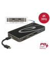 DeLOCK USB Type-C 3.2 docking station (black, 4K HDMI + DP, VGA, USB hub and PD 3.0) - nr 28