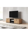 cama meble Szafka RTV SOHO 140 dąb lefkas + czarny - nr 4
