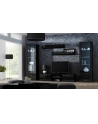 cama meble Szafka RTV SOHO 180 czarny/ czarny połysk - nr 3