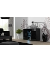 cama meble Komoda 120cm SOHO S7 czarny/ czarny połysk - nr 1