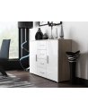 cama meble Komoda UNI dąb sonoma/ biały połysk - nr 1