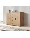 cama meble Komoda UNI dąb lefkas/ czarny - nr 8