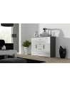 cama meble Komoda UNI szary/ biały połysk - nr 4