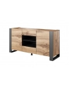 cama meble Komoda WOOD 164/44/80 dąb wotan + antracyt - nr 1